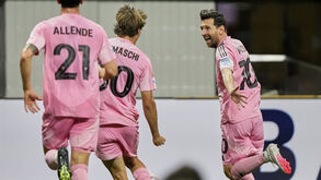 Jogadores do Inter Miami festejam frente ao FC Porto