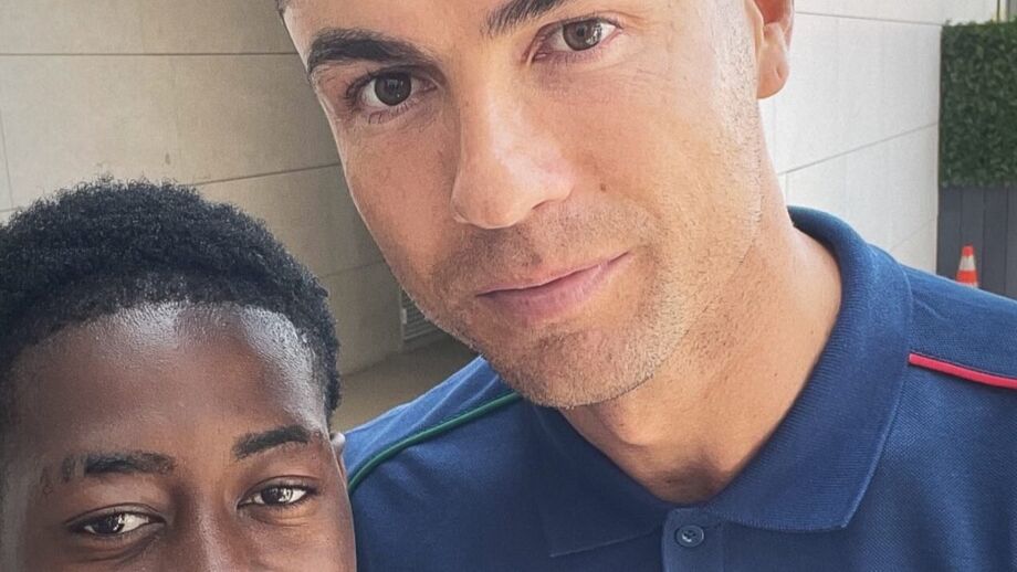 Estefânio Rúben posou com CR7