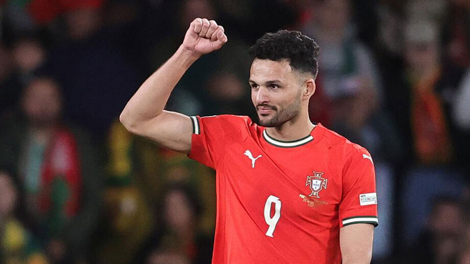 Gonçalo Ramos ao serviço da Seleção