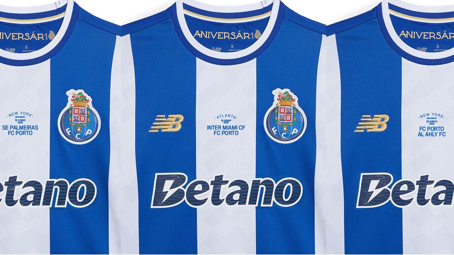 Camisolas do FC Porto para o Mundial de Clubes com detalhes das partidas