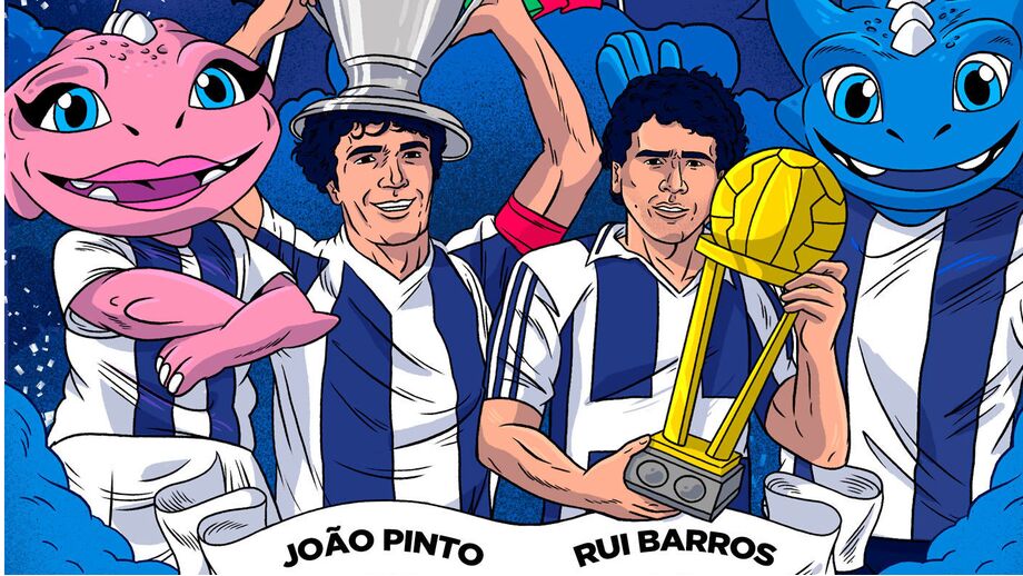 Cartaz da presença de João Pinto e Rui Barros no Portugal Day em Newark