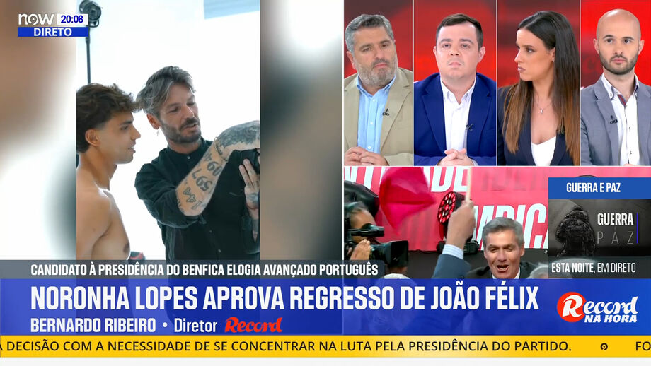 Diretor de Record analisa possível contratação do avançado pelo Benfica