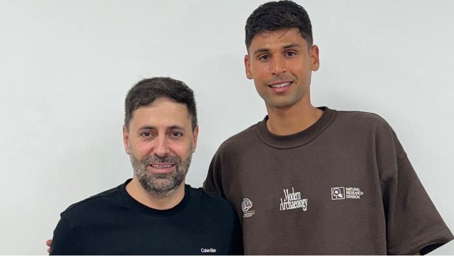 O presidente da SAD, Francisco José Carvalho, com Bruno Rodrigues