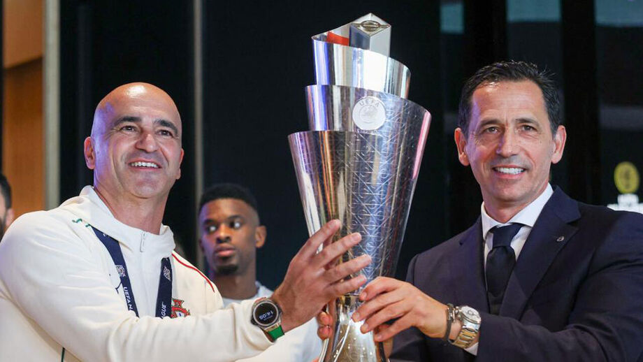 Pedro Proença agradece a Roberto Martínez a vitória na Liga das Nações