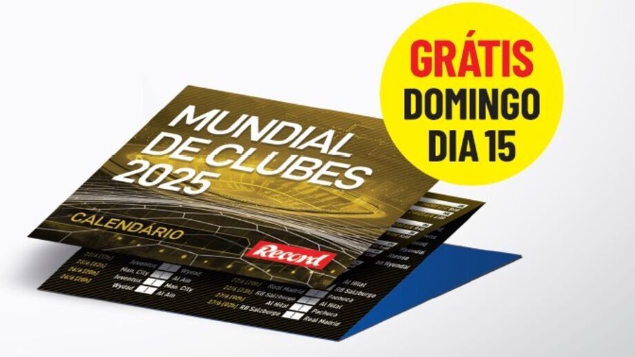 Calendário do Mundial de Clubes 2025 grátis com o jornal Record