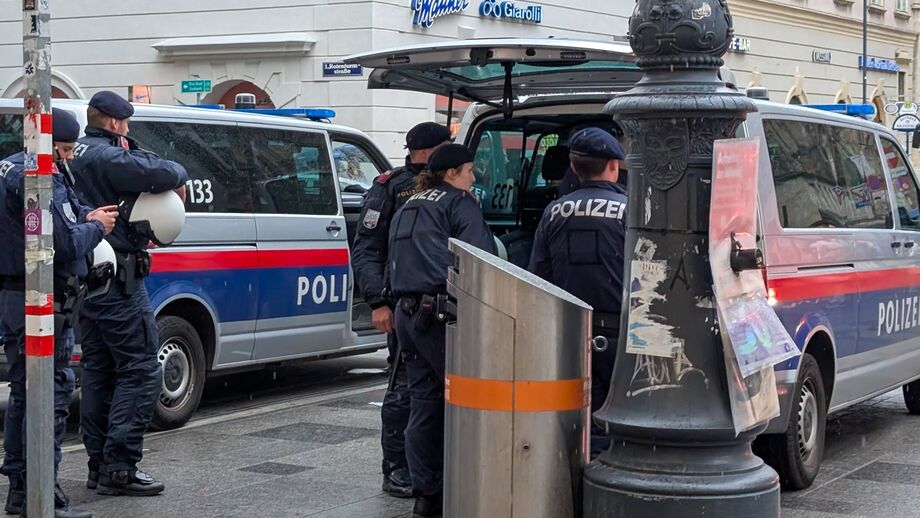 Polícia da Áustria em serviço