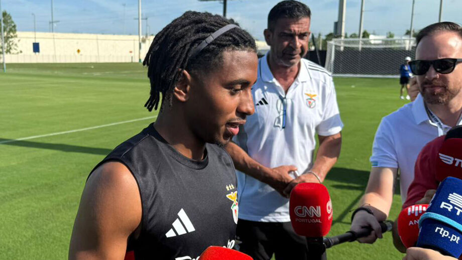 Leandro Barreiro nos EUA com o Benfica