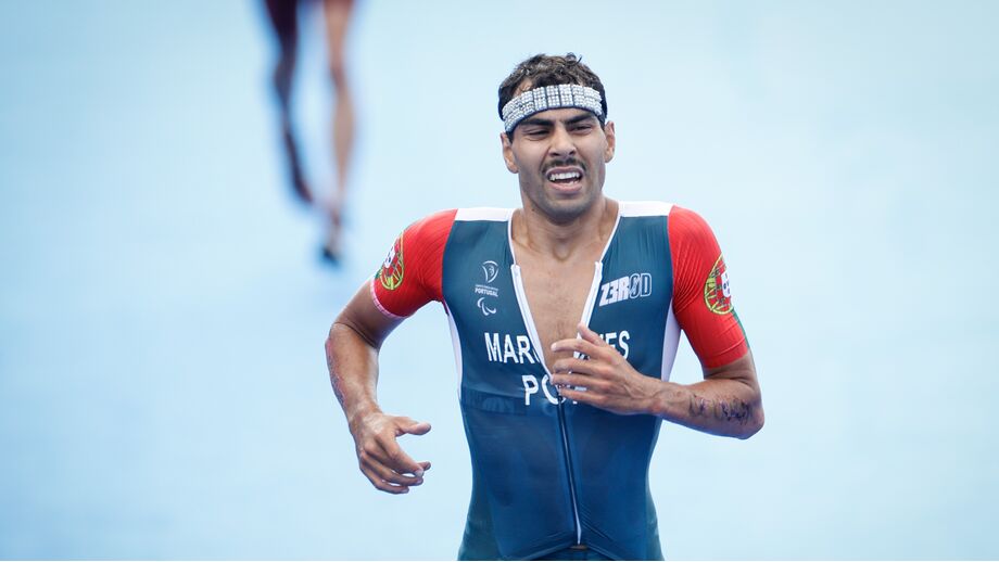 Filipe Marques, paratriatleta português, compete no Europeu de Besançon