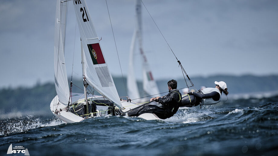 Diogo Costa e Carolina João foram sétimos no Mundial de 470, na Polónia