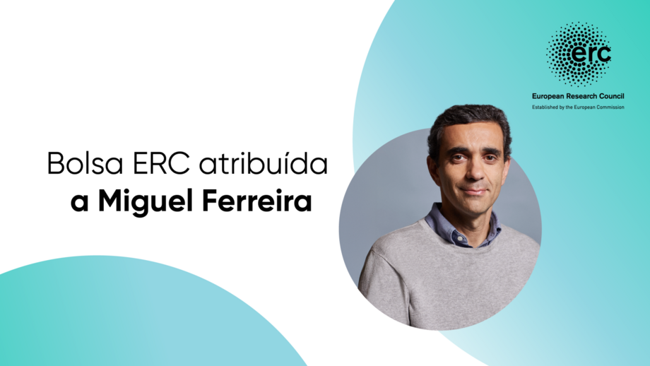 Miguel Ferreira recebe bolsa do Conselho Europeu de Investigação (ERC)