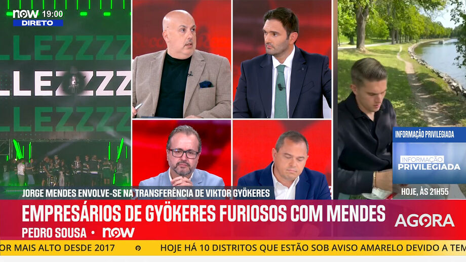 Vítor Pinto, subdiretor de Record, e Pedro Sousa, comentador do Now, analisam últimos desenvolvimentos