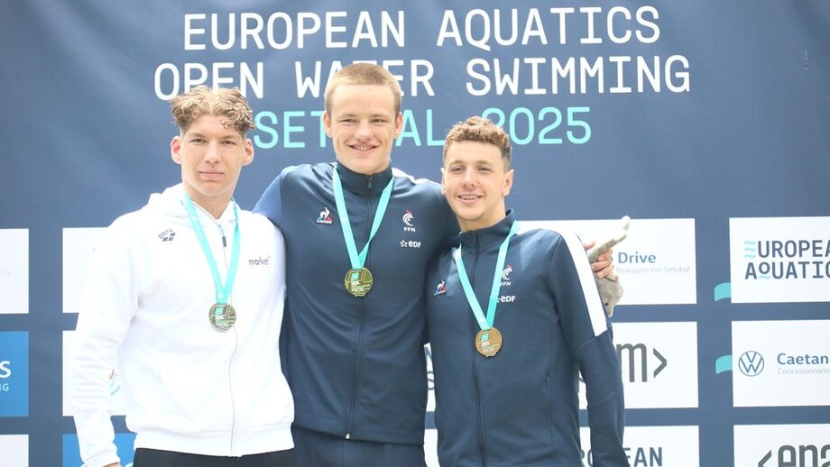 Atletas franceses vencem Europeu de águas abertas em Setúbal