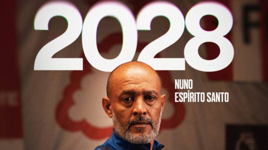 Nuno Espírito Santo fica agora ligado ao Nottingham Forest até 2028