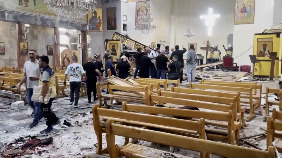 Rasto de destruição em Damasco