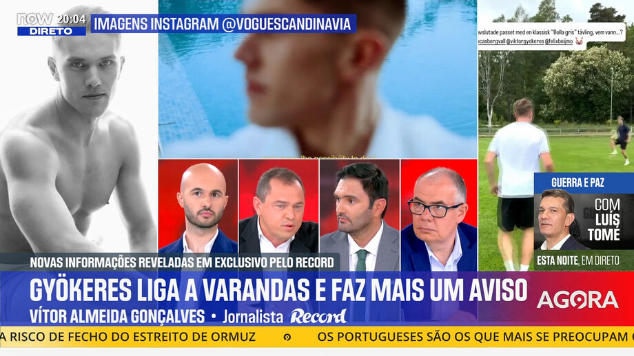 Vítor Almeida Gonçalves, editor de Record, revelou tudo no programa 'Record na Hora' no Now
