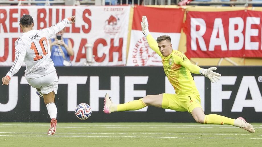 Trubin impede Sané de marcar ao minuto 51