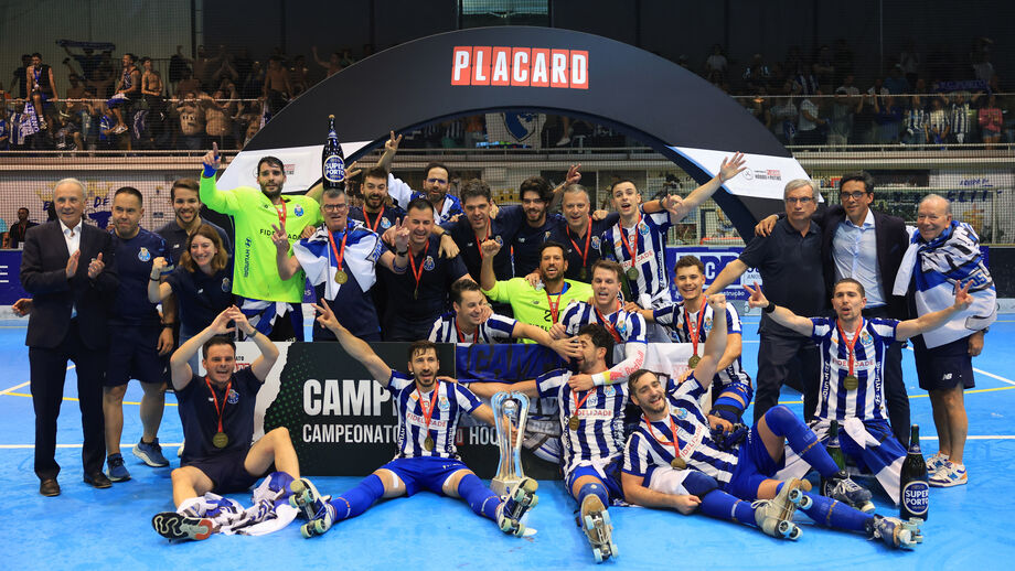 Festa do FC Porto, campeão de hóquei em patins