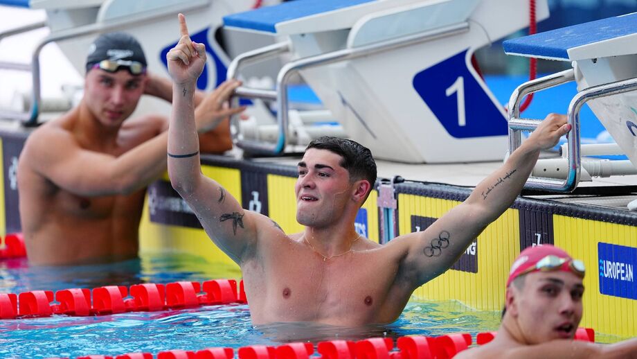 Diogo Ribeiro campeão europeu sub-23 nos 50 metros mariposa na Eslováquia