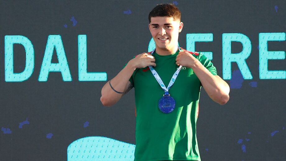Diogo Ribeiro, campeão europeu de sub-23 nos 50 metros mariposa, na Eslováquia