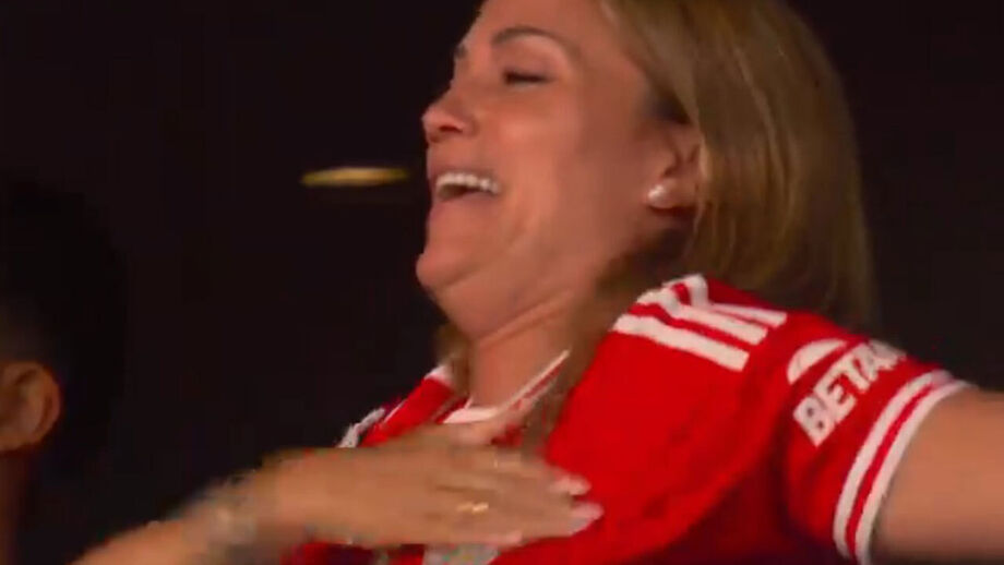 Jorgelina Cardoso, mulher de Di María, viveu com emoção o penálti do Benfica frente ao Chelsea