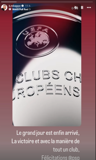 'Story' de Mbappé