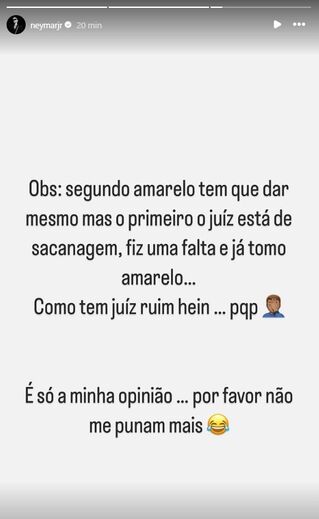 A mensagem de Neymar