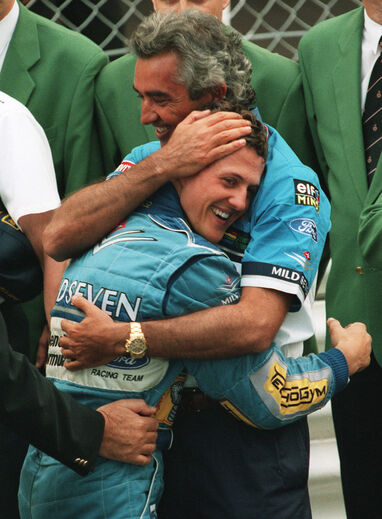 Briatore com Michael Schumacher