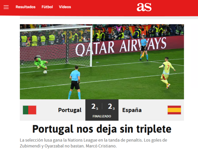 AS - Portugal deixa-nos sem triplete