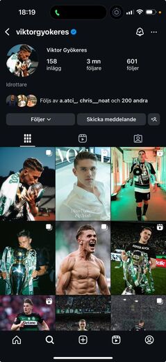 Viktor Gyökeres retirou Sporting da sua descrição nas redes sociais