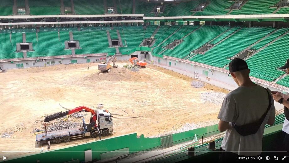 Estádio José Alvalade em obras para acabar com o fosso