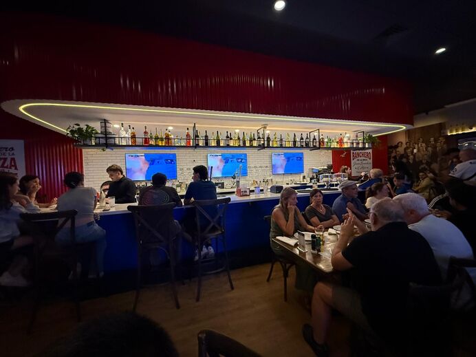 Messi em grande destaque em restaurante argentino