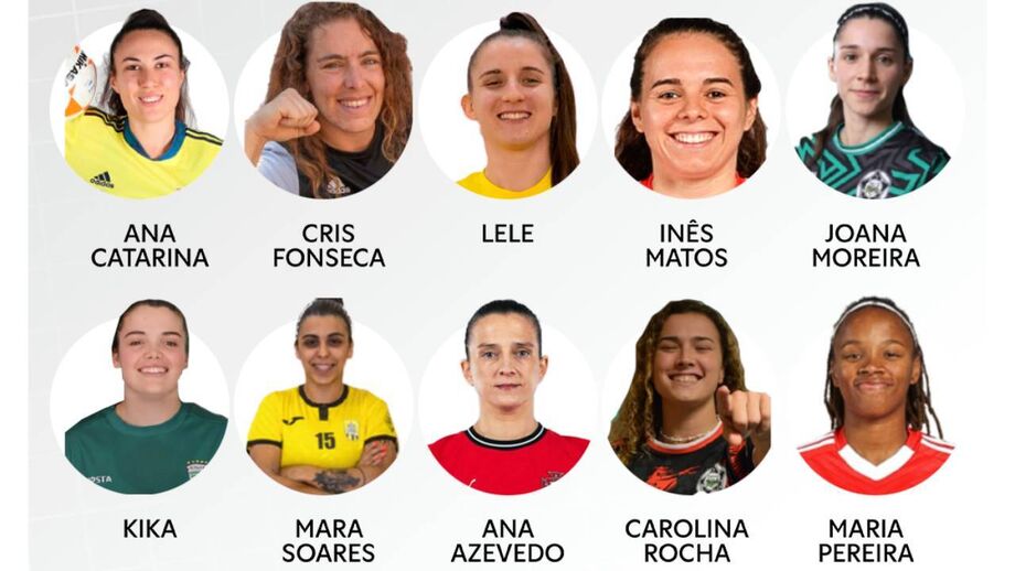 As nomeadas para o melhor 5 do ano da Liga Placard feminina