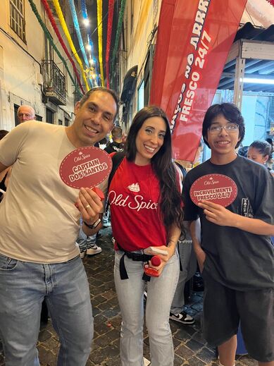 Old Spice refresca festas em Lisboa com aromas Captain e Epic Legend