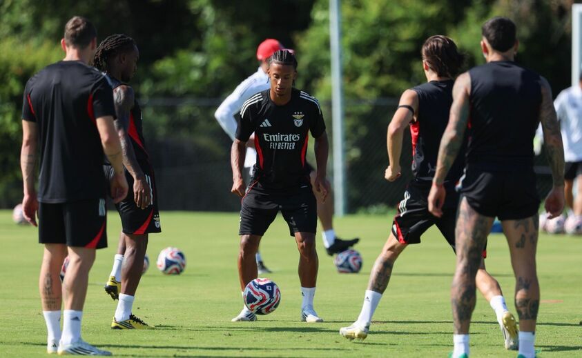 Preparação do Benfica para o jogo com o Auckland
