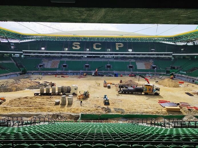 Obras continuam a todo o gás em Alvalade