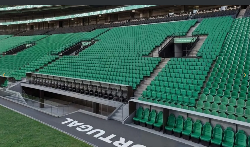Estádio do Sporting Clube de Portugal: bancadas verdes e pretas