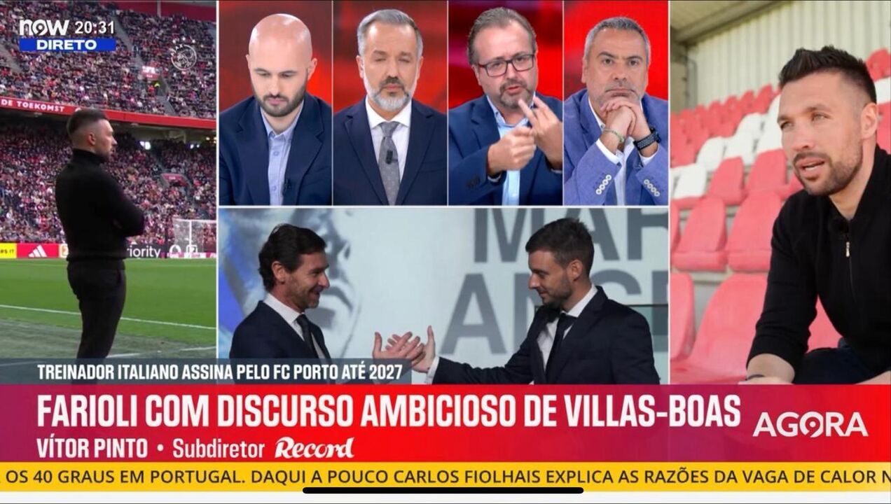 Farioli assina pelo FC Porto até 2027 com um discurso ambicioso de Villas-Boas
