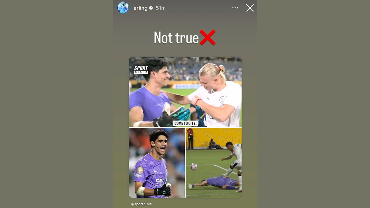 Haaland desmente rumores sobre convite a Bono para o City