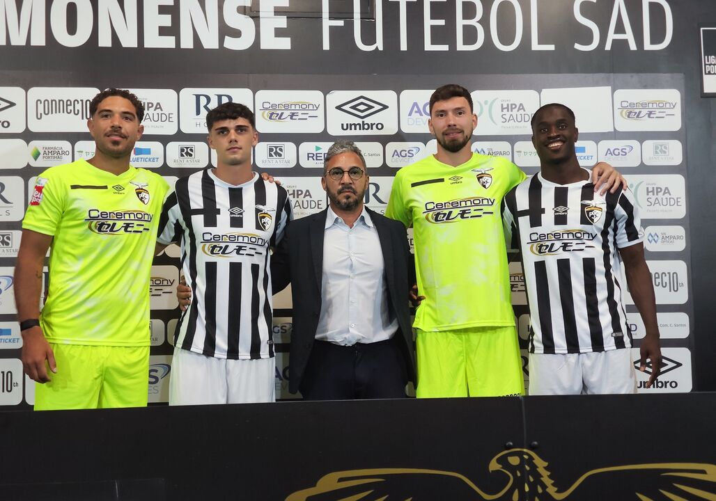 Portimonense apresenta reforços: Hamza Alaa, Cibois, Samuel Lobato e Mesaque Dju