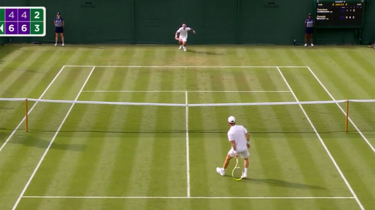 Corentin Moutet em Wimbledon deslumbra e conquista a audiência