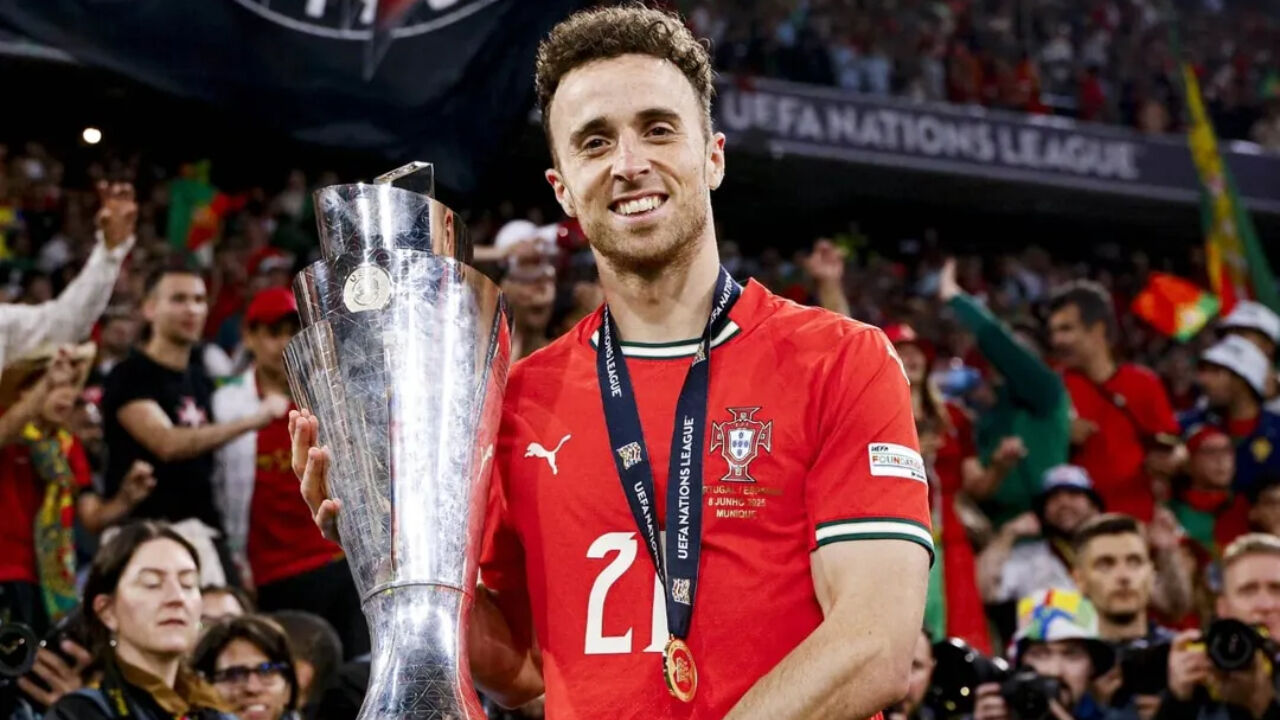 Diogo Jota homenageado após conquista da Liga das Nações por Portugal