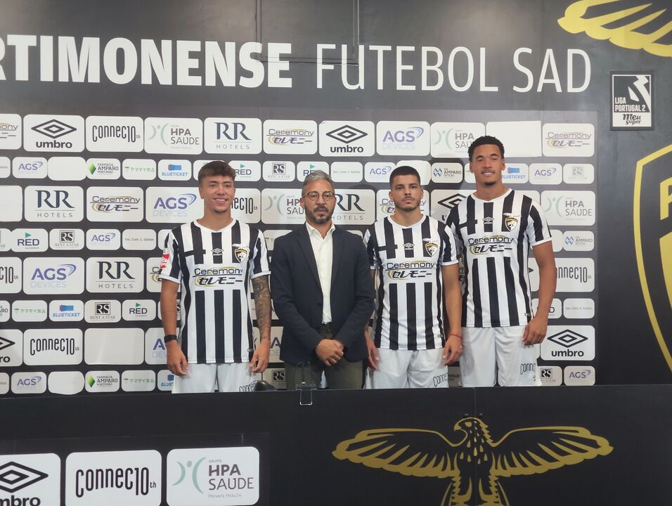 Portimonense apresenta Jarleysom, Diogo Casimiro e João Casimiro