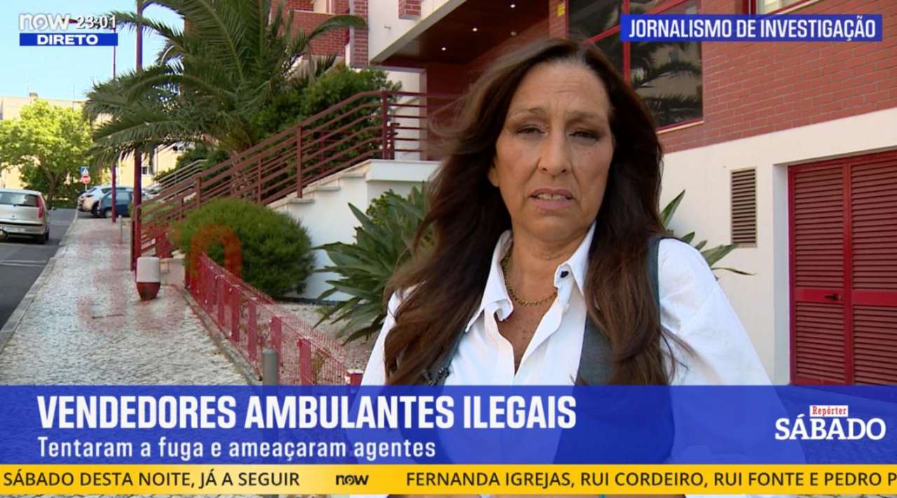 Vendedores ambulantes ilegais tentam fuga e ameaçam agentes