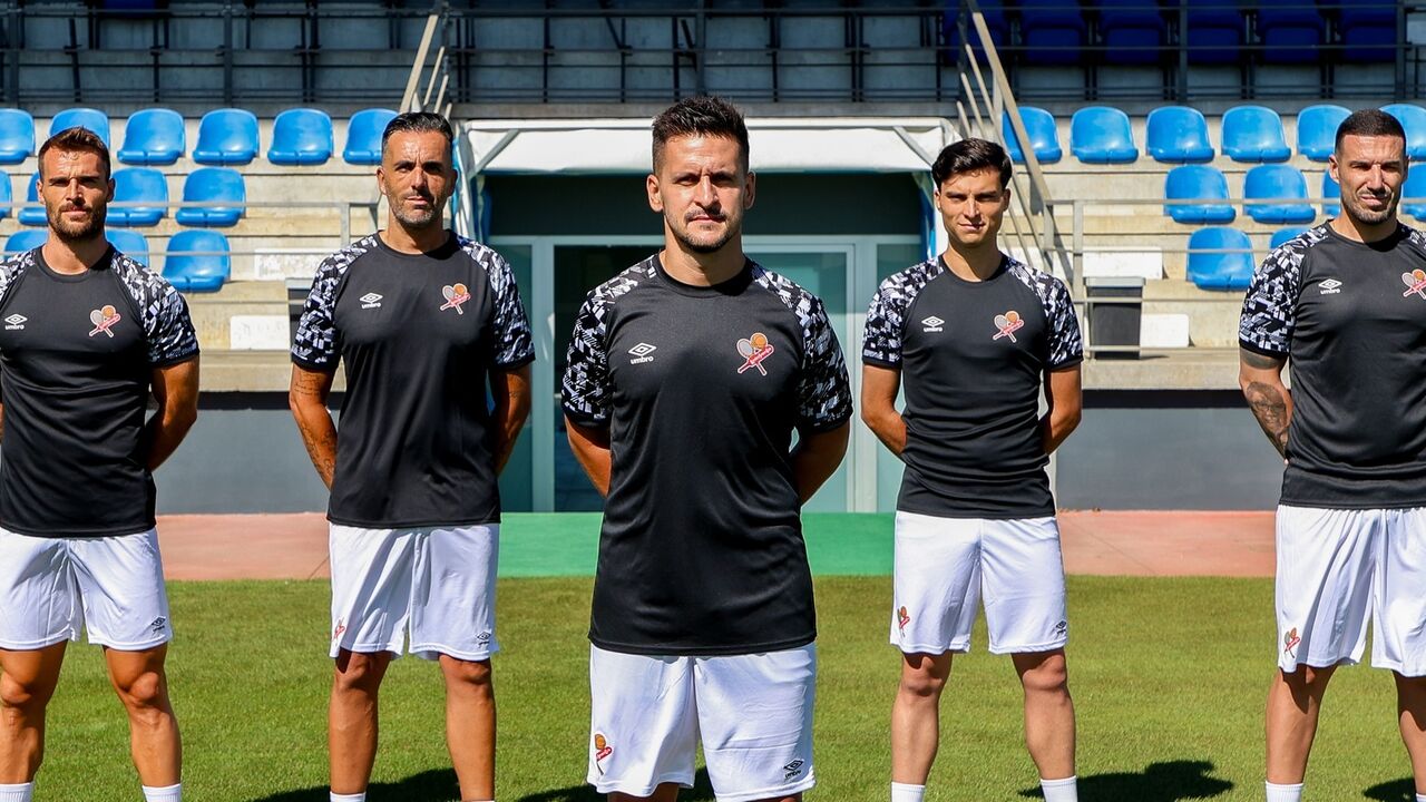 Equipa técnica do Leixões Formação com João Amorim e João Nuno Fonseca