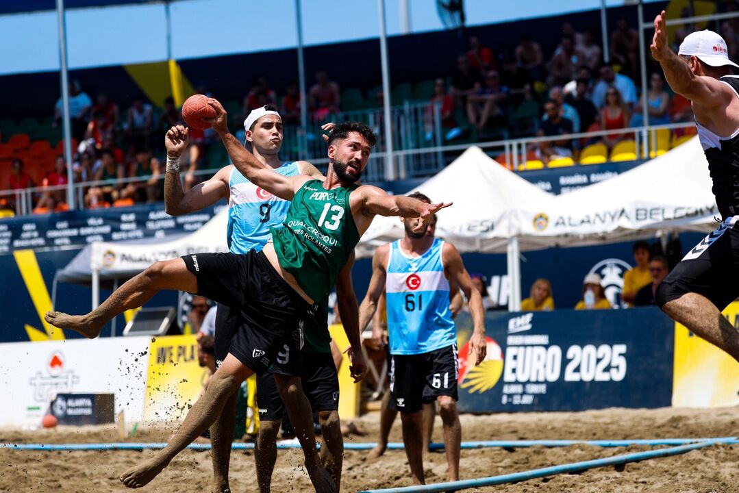 Portugal conquista vitórias no Europeu de andebol de praia em Alanya, Turquia