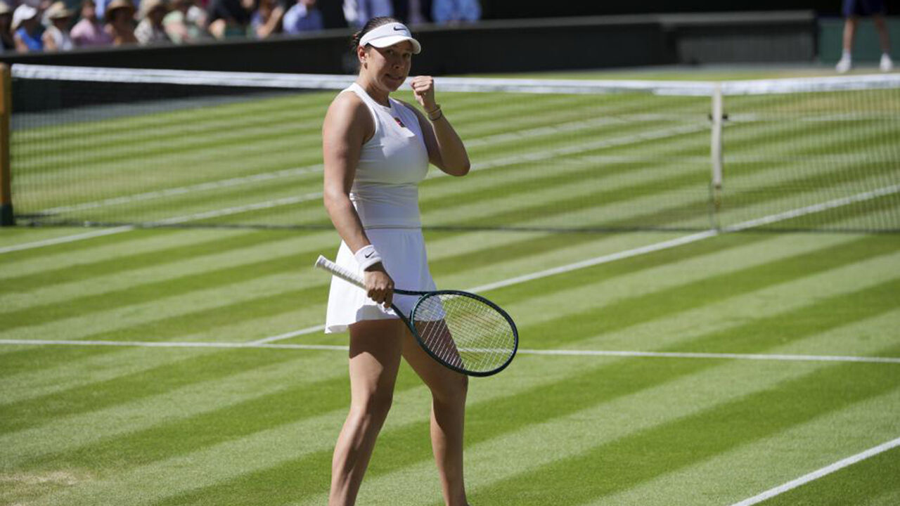 Anisimova vence Sabalenka e chega à final de Wimbledon