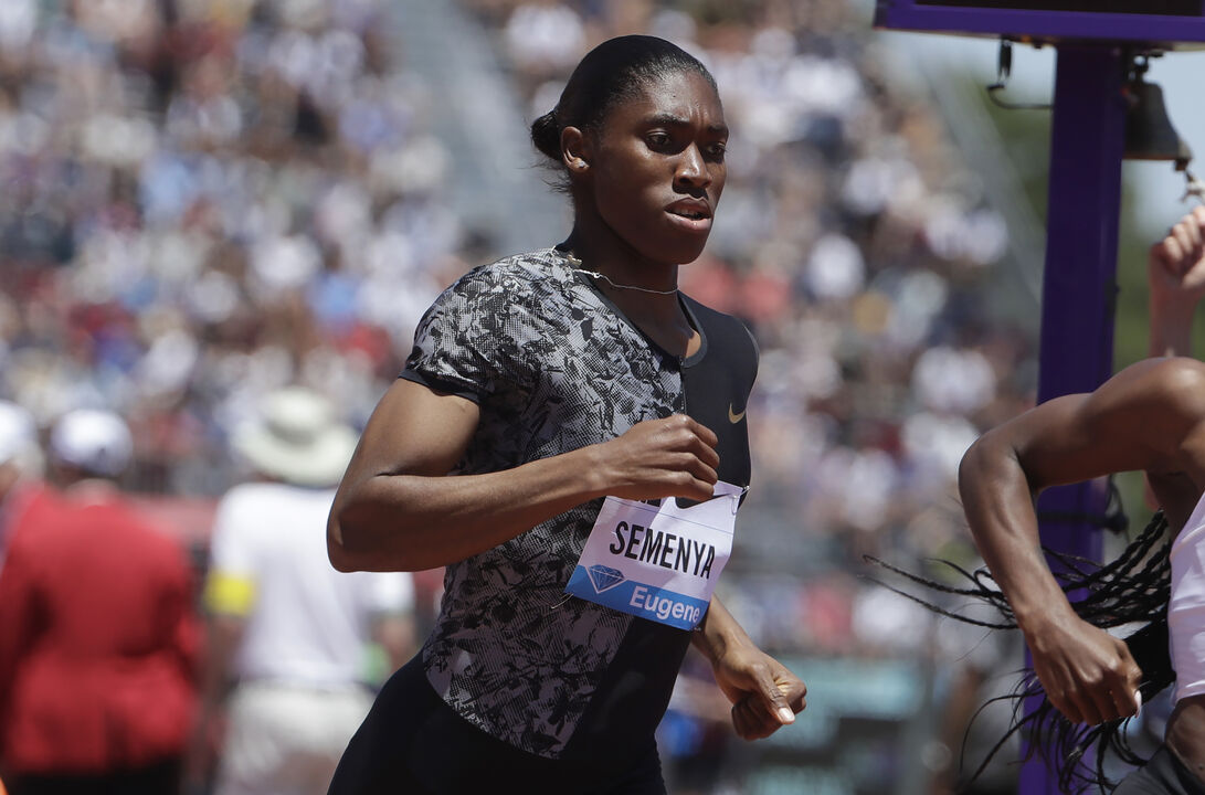 Caster Semenya em ação