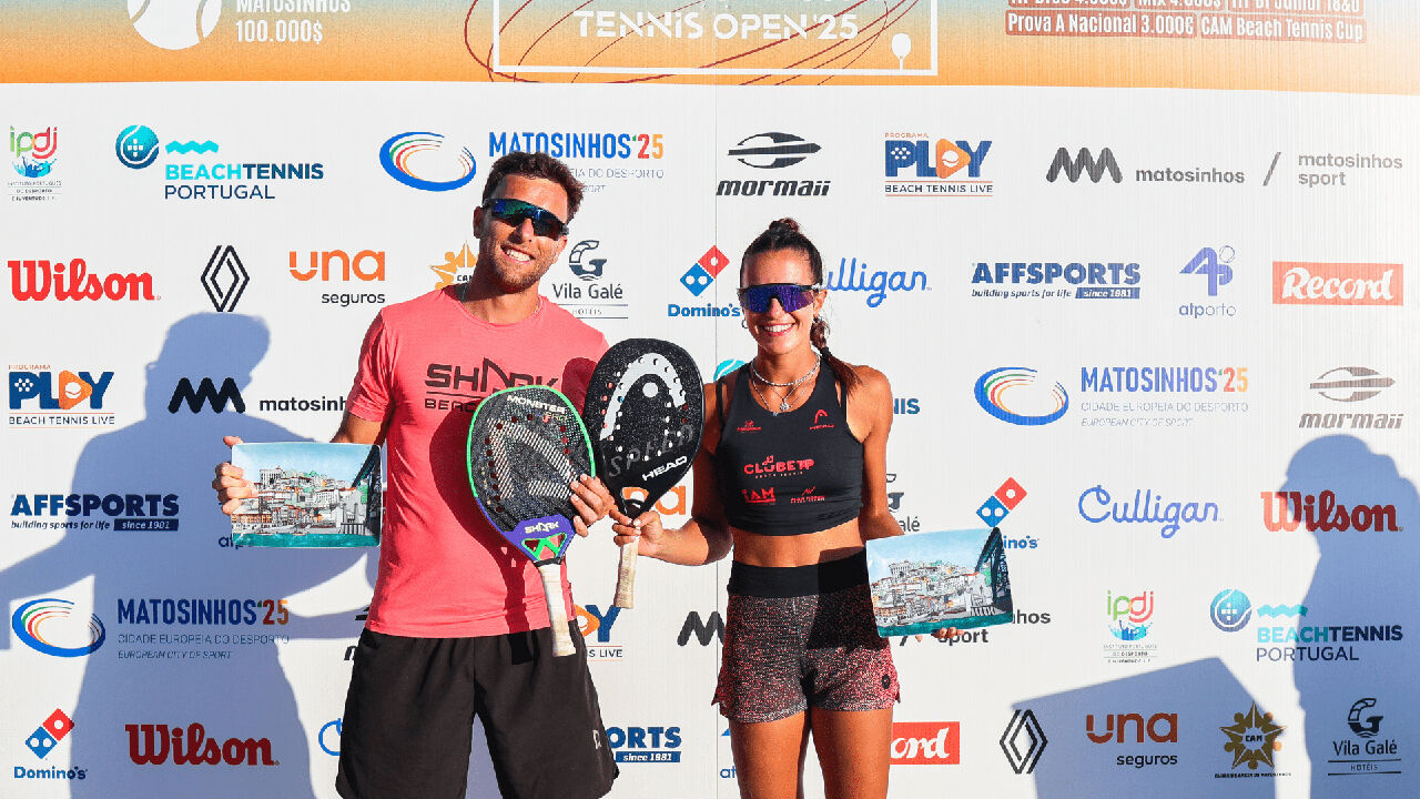 Mathieu Guegano e Marta Magalhães sagraram-se vice-campeões de pares mistos no Sand Series