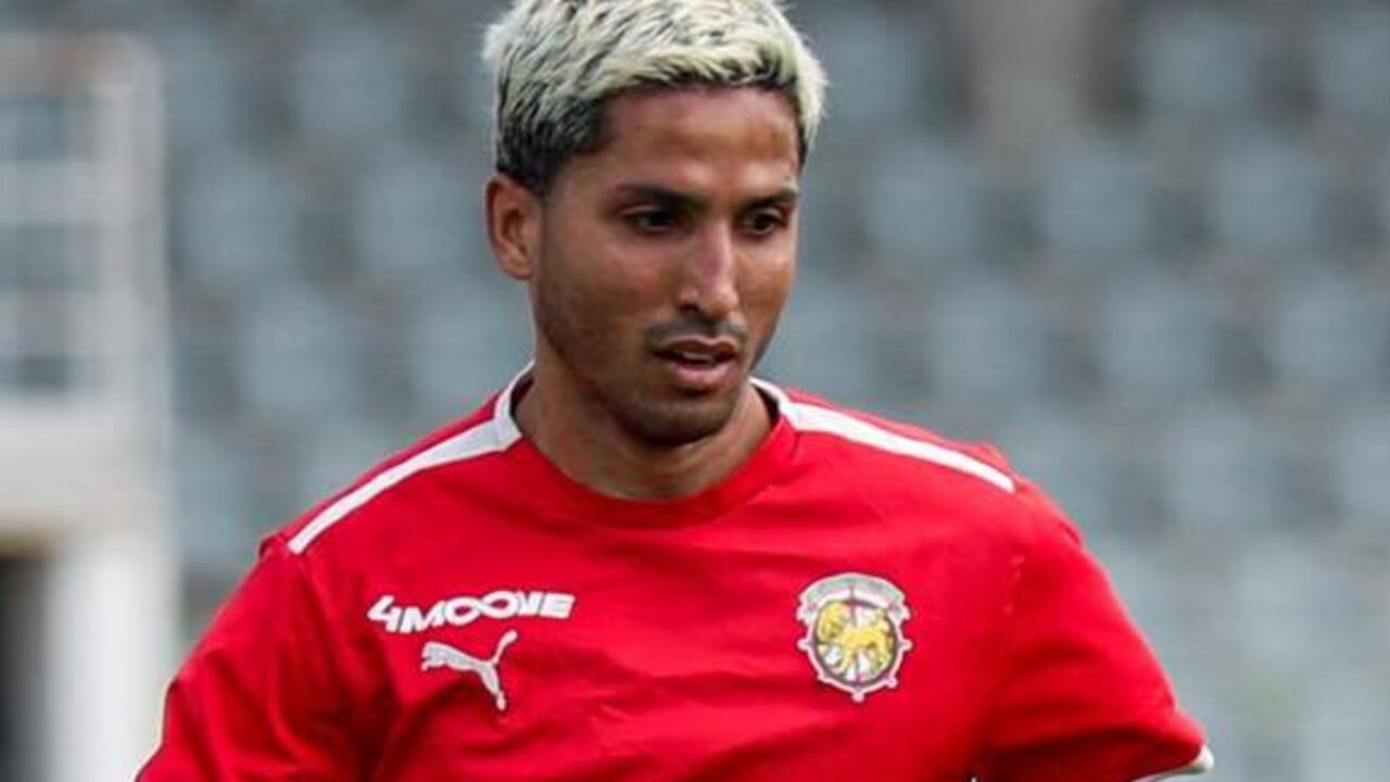 Igor Julião em estágio do Marítimo, em Rio Maior