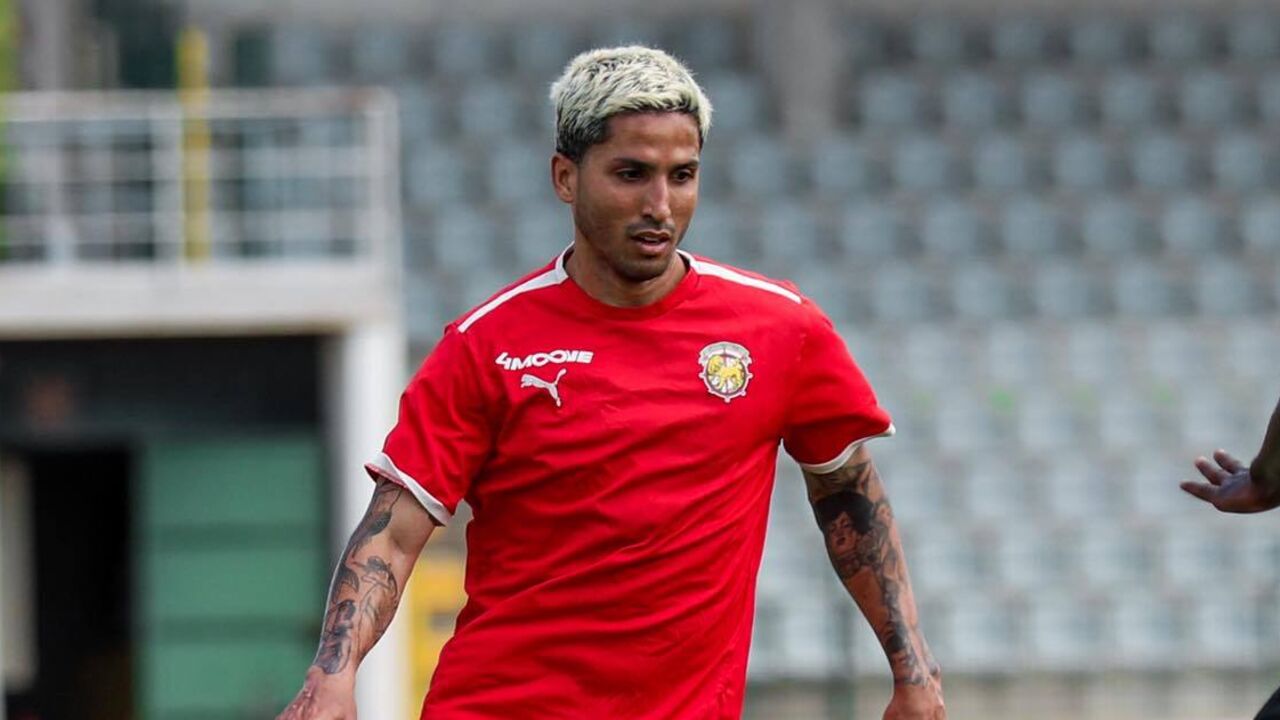 Igor Julião em estágio do Marítimo, em Rio Maior